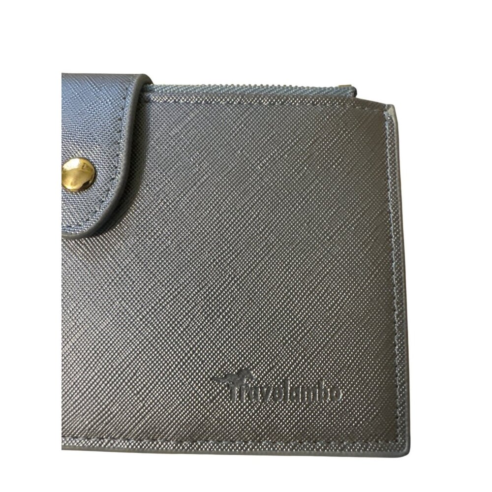 💖Womens RFID-Blocking Wallet With Double Zipper Compartments & Snap - Picture 3 of 7